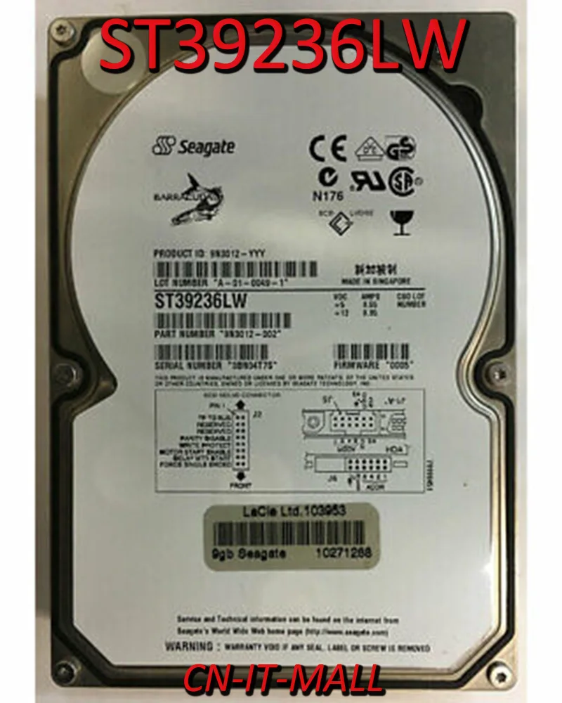 

Seagate ST39236LW 9.1GB 7200 RPM 2MB Cache SCSI 3.5" Internal Hard Drive