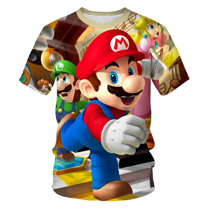 

New Classic Game MarioBros 3D Print Kids T-Shirt For 4-14 Years Boys And Girls Birthday Gift
