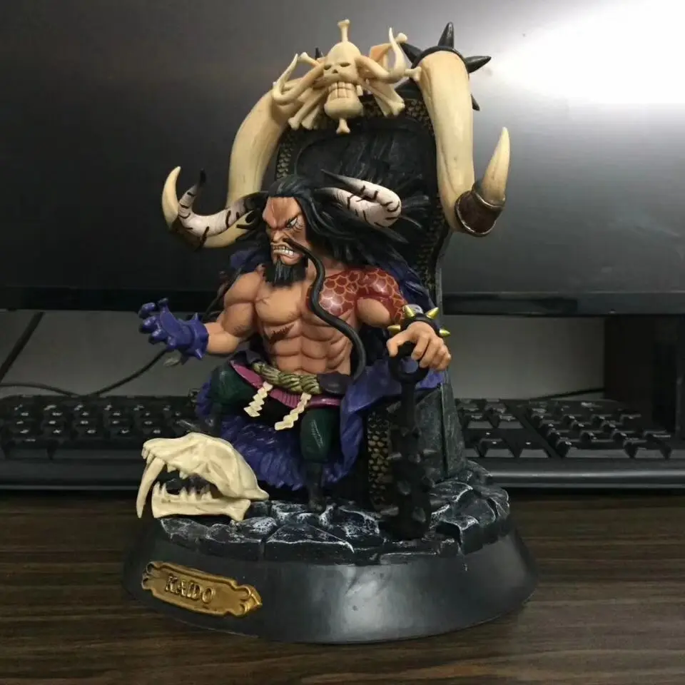 Одна штука Kaido ПВХ фигурка 230 мм цельная аниме Luffy Коллекционная модель