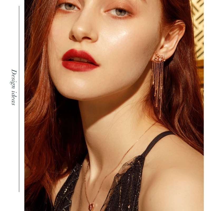 

Origami Love Heart Red Agate Necklace Clavicle Chain Plating K Gold Network Valentine's Day Tanabata Ceremony HM070