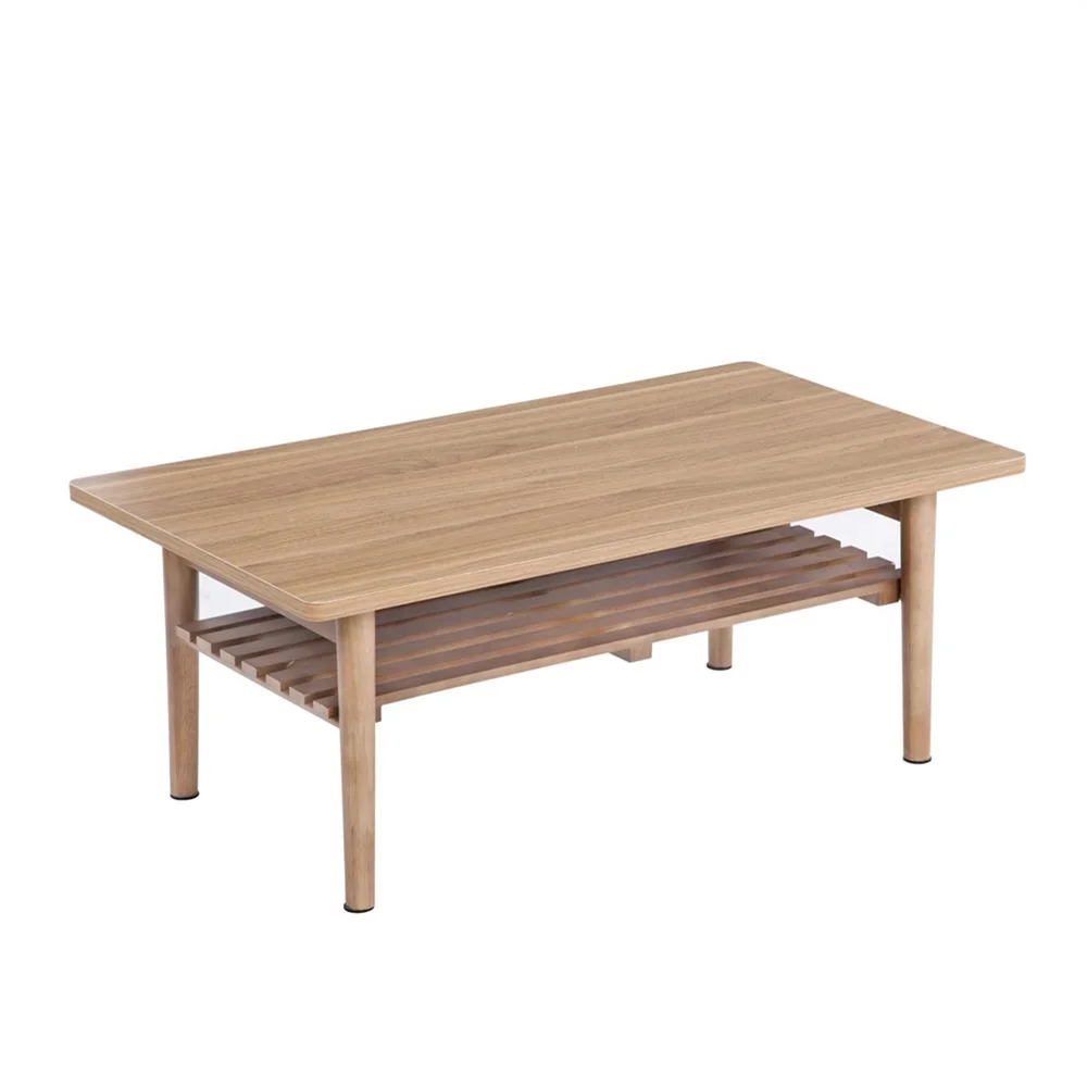 

Table With Shelf All-Rubber Natural Wood Folding Table Dining Table Folding Leg Table