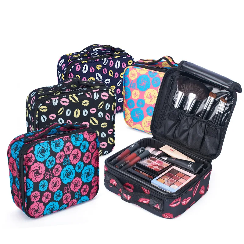 

Mini clapboard portable cosmetic bag trumpet portable cosmetic case Korea simple tattoo cosmetics travel storage bag
