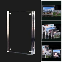 frame festival gift acrylic clear photo picture frame protection creative crystal mini card desktop display frame bedroom decor