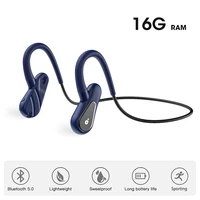 16g ram wireless headset bluetooth earphones memory mp3 play sports running ear hook headphone waterproof stereo with microphone