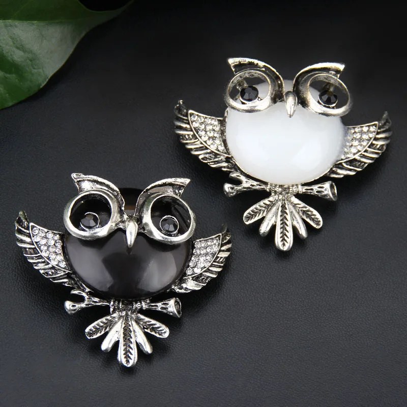 Модная Персонализированная Винтажная брошь в виде совы со стразами Милая