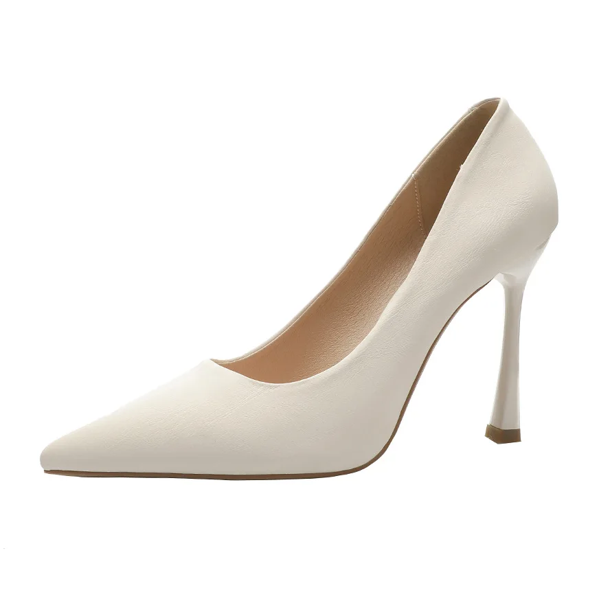 

Meriahzheng Sharp-headed Shallow-mouthed High-heeled Nightclub Thin-heeled Women's Shoes Professional OL Sexy Women's Shoes LSJ