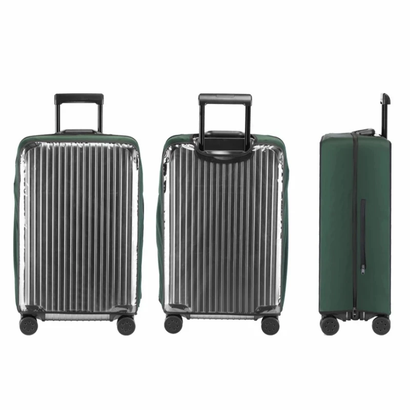 PVC Transparent Protective Dust Cover For Luggage Elastic Waterproof Trolley Case Rain Bags Travel Suitcase Accessories