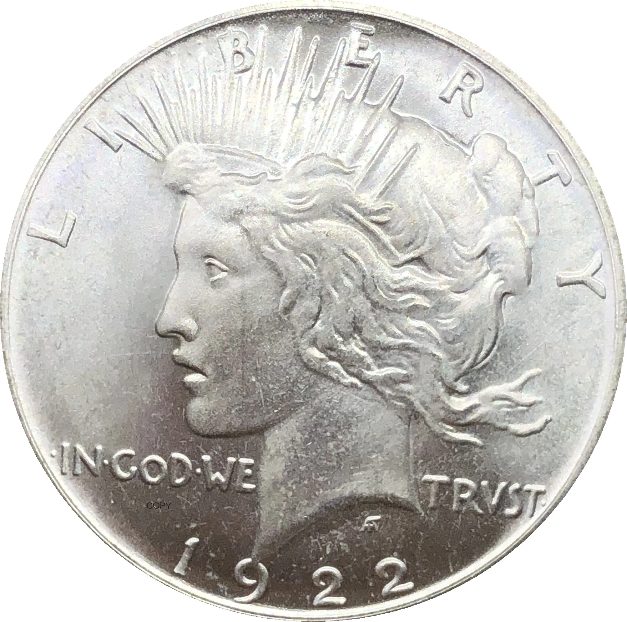 Соединенные Штаты 1922 свобода два лица одна и та же монета в Бог мы доверяем 1