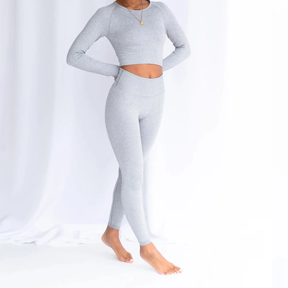 

Seamless Set Women Sport Suit Yoga Set Ensemble Sportswear Sexy Leggings Fitness Set Workout Gym Wear Running Clothing Tracksuit