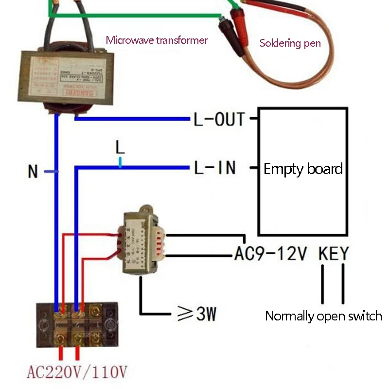 

100A Spot Welder Control Module LED Digital Single Pulse Encoder Spot Welding Time Transformer Controller