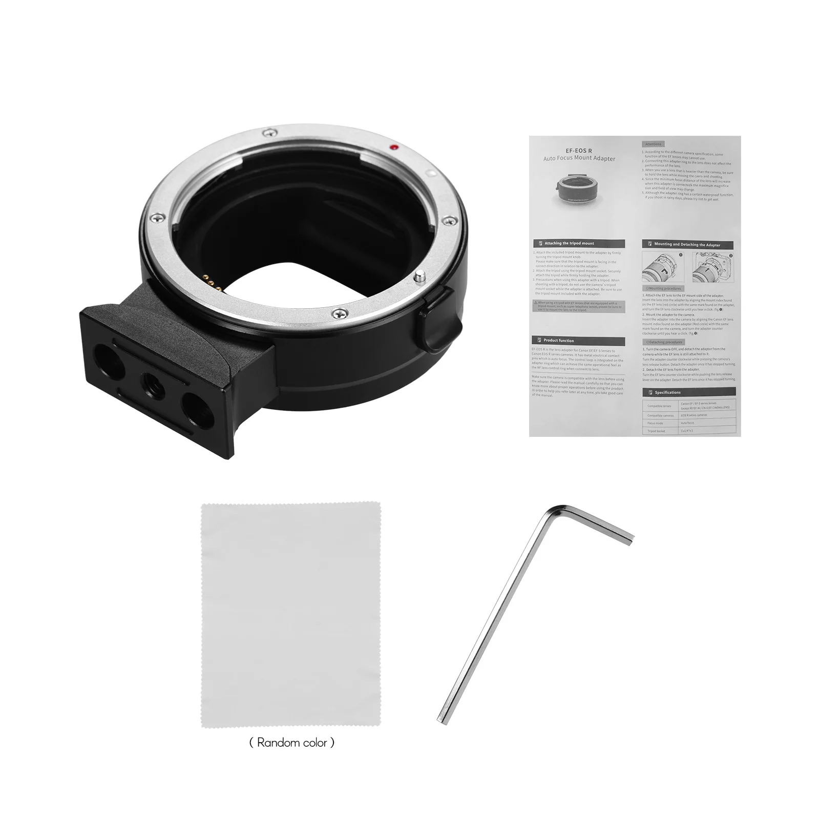 

Andoer EF-EOSR Auto Focus Camera Lens Adapter Ring Replacement for Canon EF EF-S Lens to Canon EOS R RF Mount Full Frame Cameras