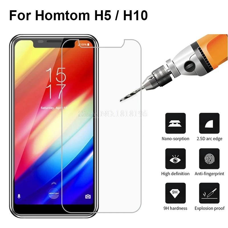 Закаленное стекло для HOMTOM H5 H 5 стекло протектор экрана 2.5D 9H Премиальный мобильный телефон Передняя пленка для glass H10 H 10 чехол стекло
