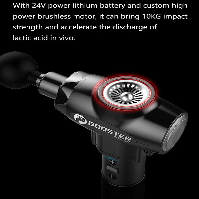 Новый портативный бустер E с низким уровнем шума массажный пистолет для мышц