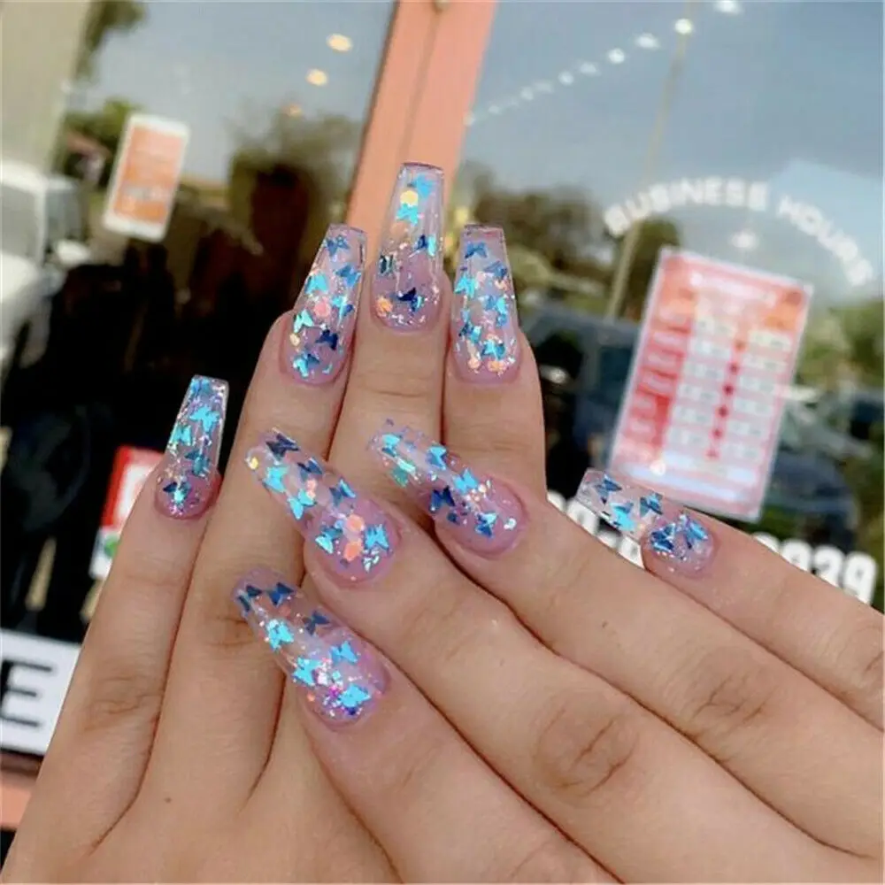 12 ячеек/набор блестки для ногтей | Красота и здоровье