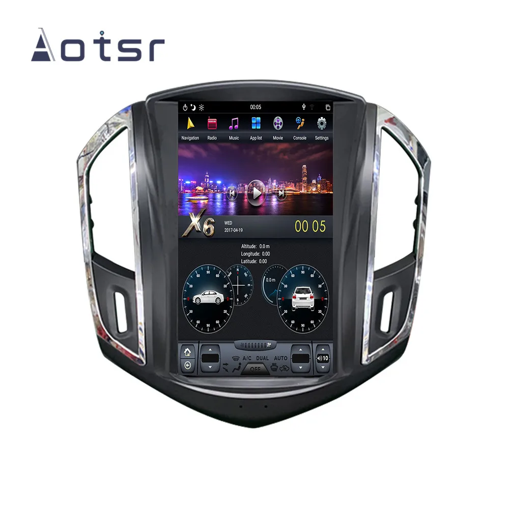 Автомобильный DVD плеер Tesla Android 8 1 GPS навигация для Chevrolet Cruze 2012 2015 автомагнитола