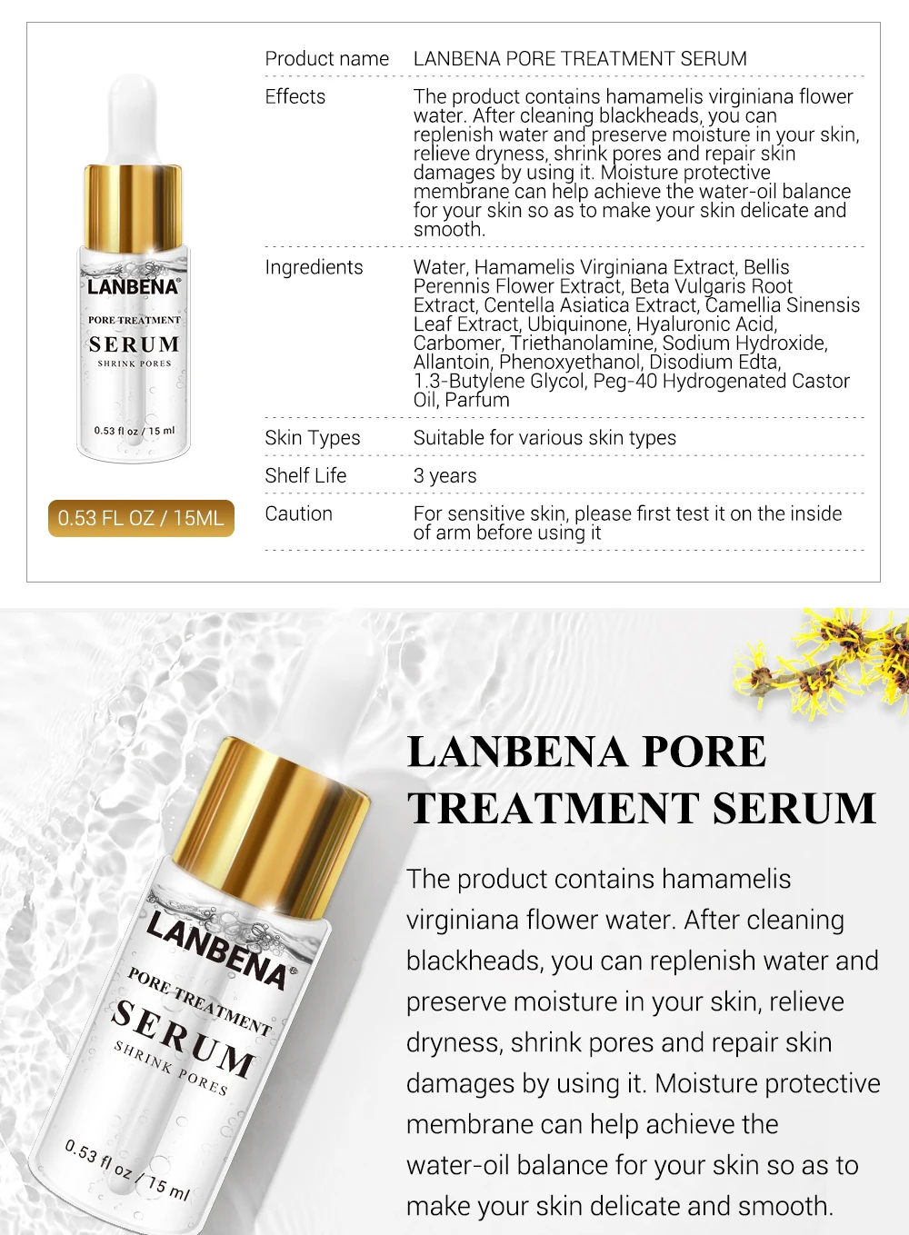 Купить 3 получить 1 подарок LANBENA основа для макияжа эссенция макияж праймер Сыворотка для лица увлажняющая контроль жирности 3 шт+ лечение пор сыворотка