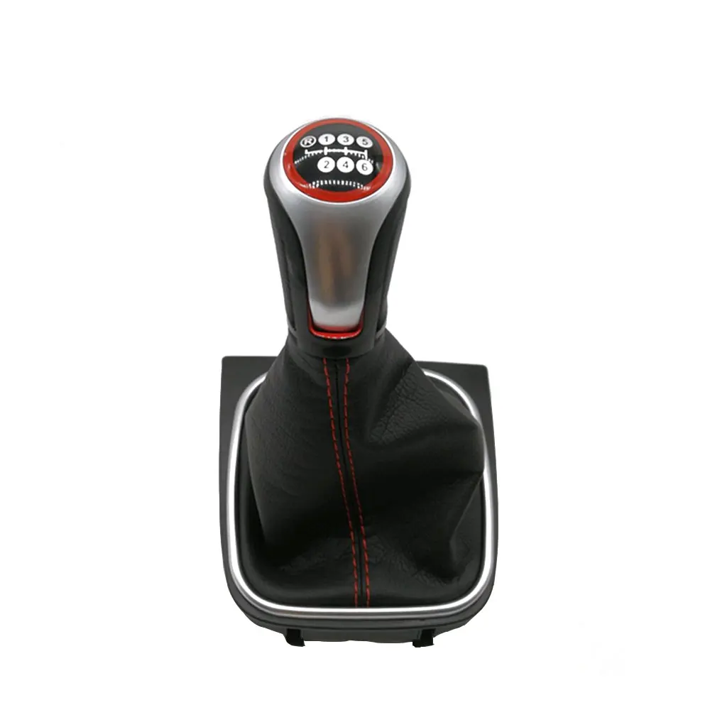 

Chrome Matte Gear Shift Knob For VW Golf 5 6 MK5 GTI GTD R32 2004-2008 Scirocco Manual Shifter Lever Gaiter Boot Cover