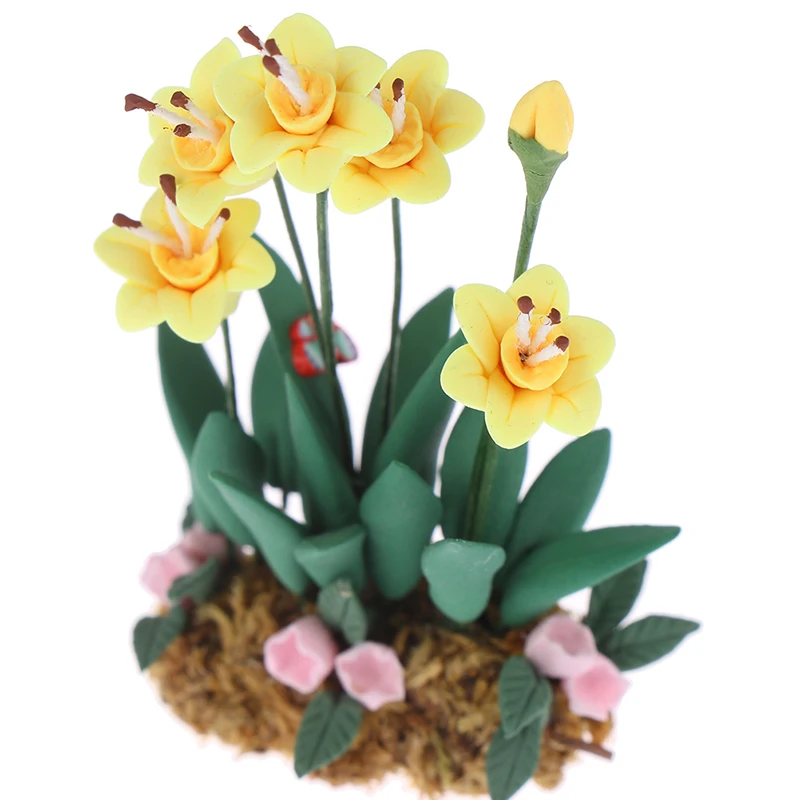 Кукольный домик 1:12 1 шт. миниатюрный садовое украшение зеленый искусственный