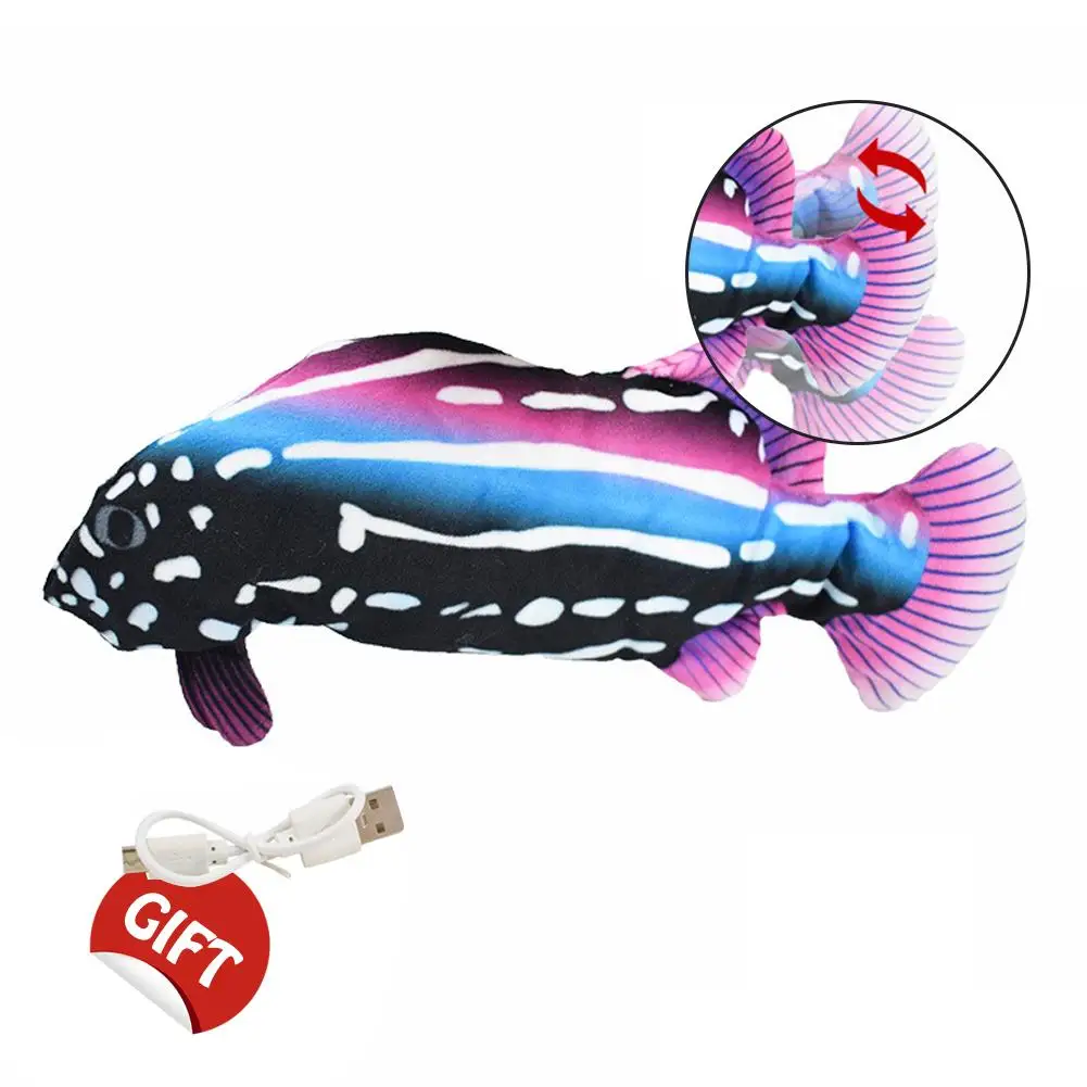 

Игрушка для кошек, рыба с электрической зарядкой от USB, имитация рыбы, кошка для домашних животных, Жевательная интерактивная игрушка для ко...