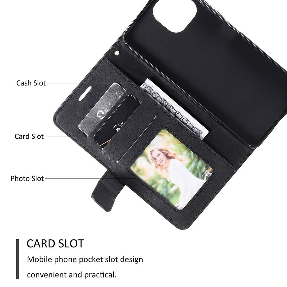 Etui Wallet Flip Stand Case For Redmi 7 7A 8 8A 9 9A 9C 9T 10 Note 7 Pro 8T 9S 10S 11 Pro Xiaomi POCO M3 Pro X3 NFC Cover Fundas