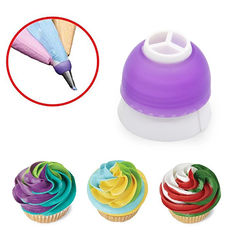 3 отверстия десертные декораторы для обледенения кондитерский мешок конвертер