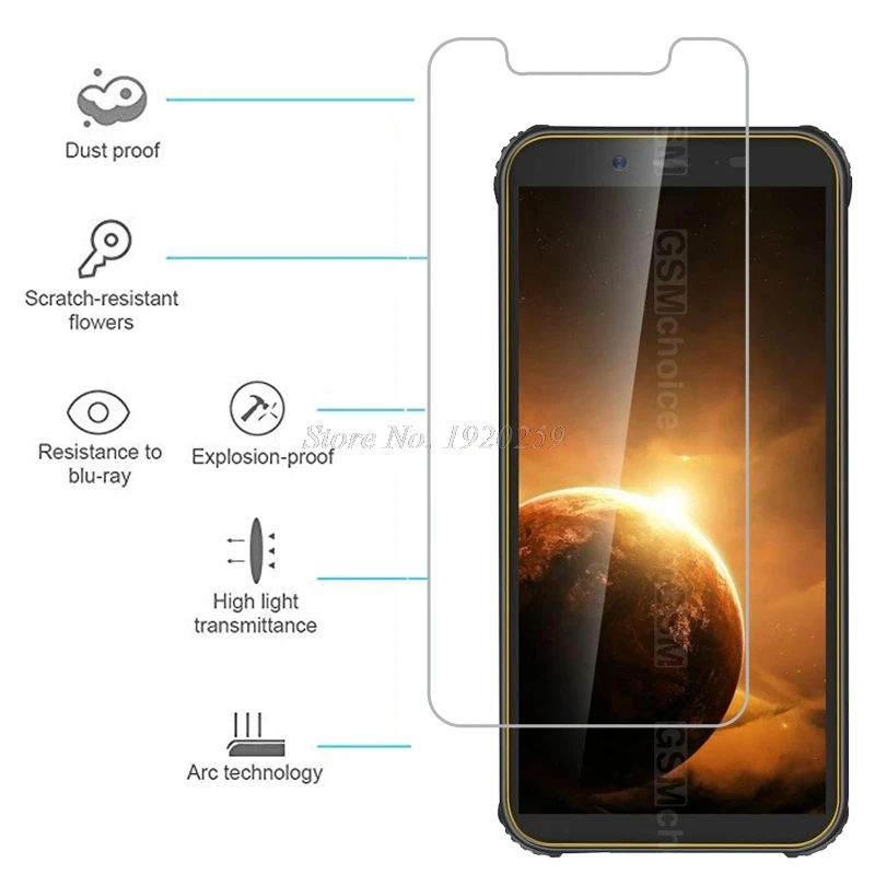 2 шт Blackview BV5500 закаленное стекло 9H Высококачественная защитная пленка