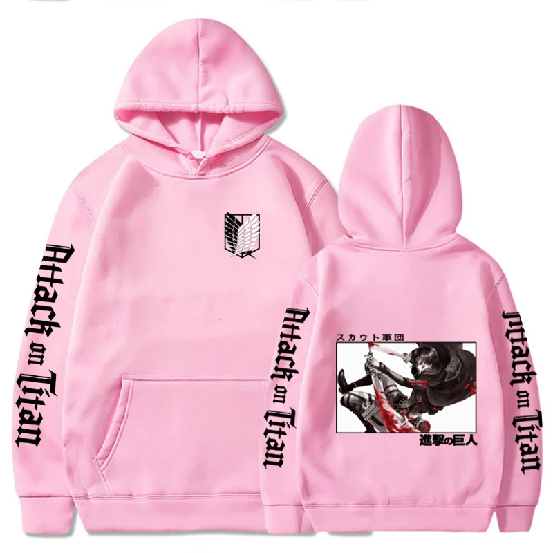 

Attack on Titan 2021 Uniex Hot Anime Hoodie Hip Hop Long Sleeve Loose Casual Cloth