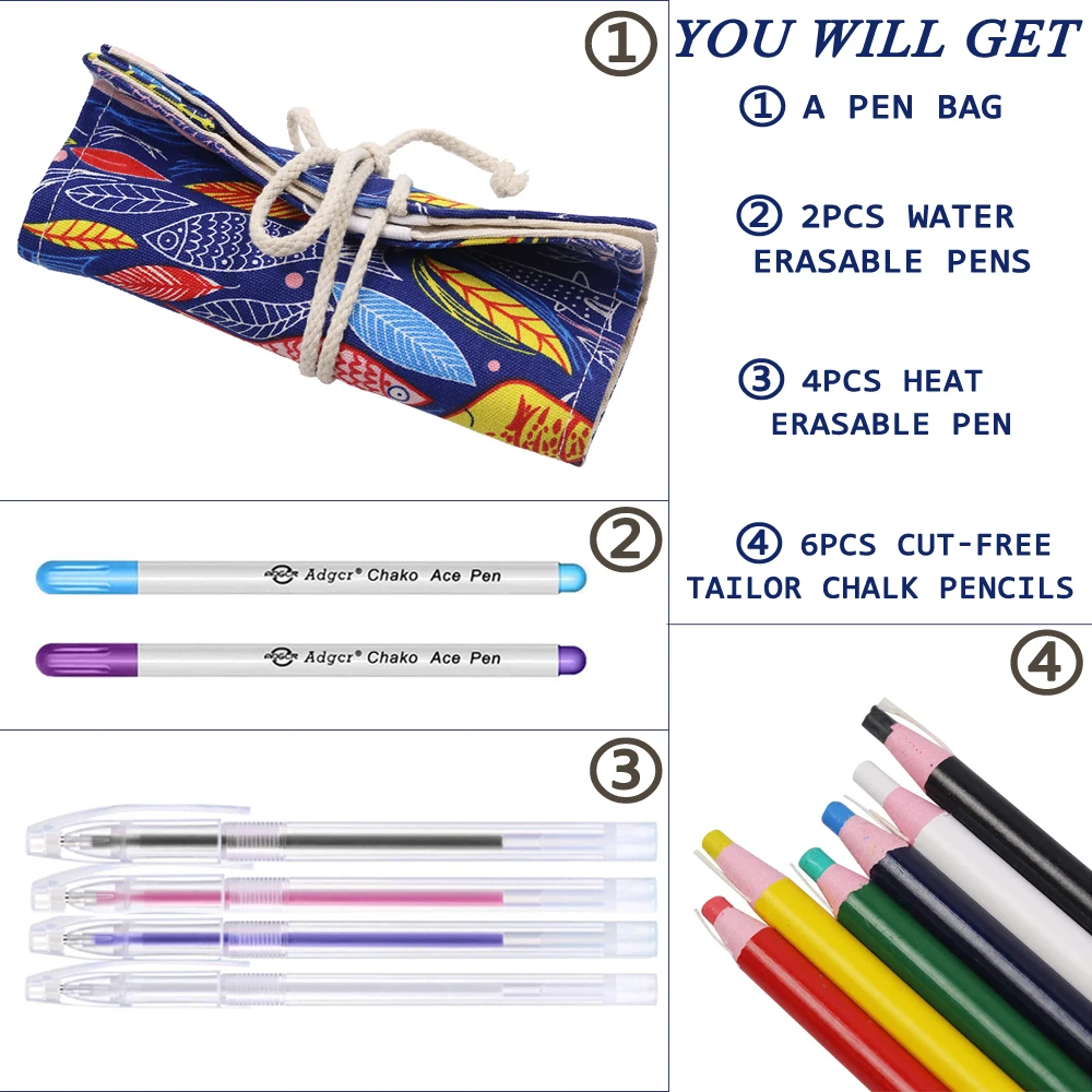 Фломастеры тканевые водорастворимые 12 шт. | Дом и сад