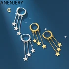 Anenjery 2019 новые трендовые серьги с кисточками в виде звезд для женщин 925 пробы серебряные серьги oorbellen pendientes S-E752