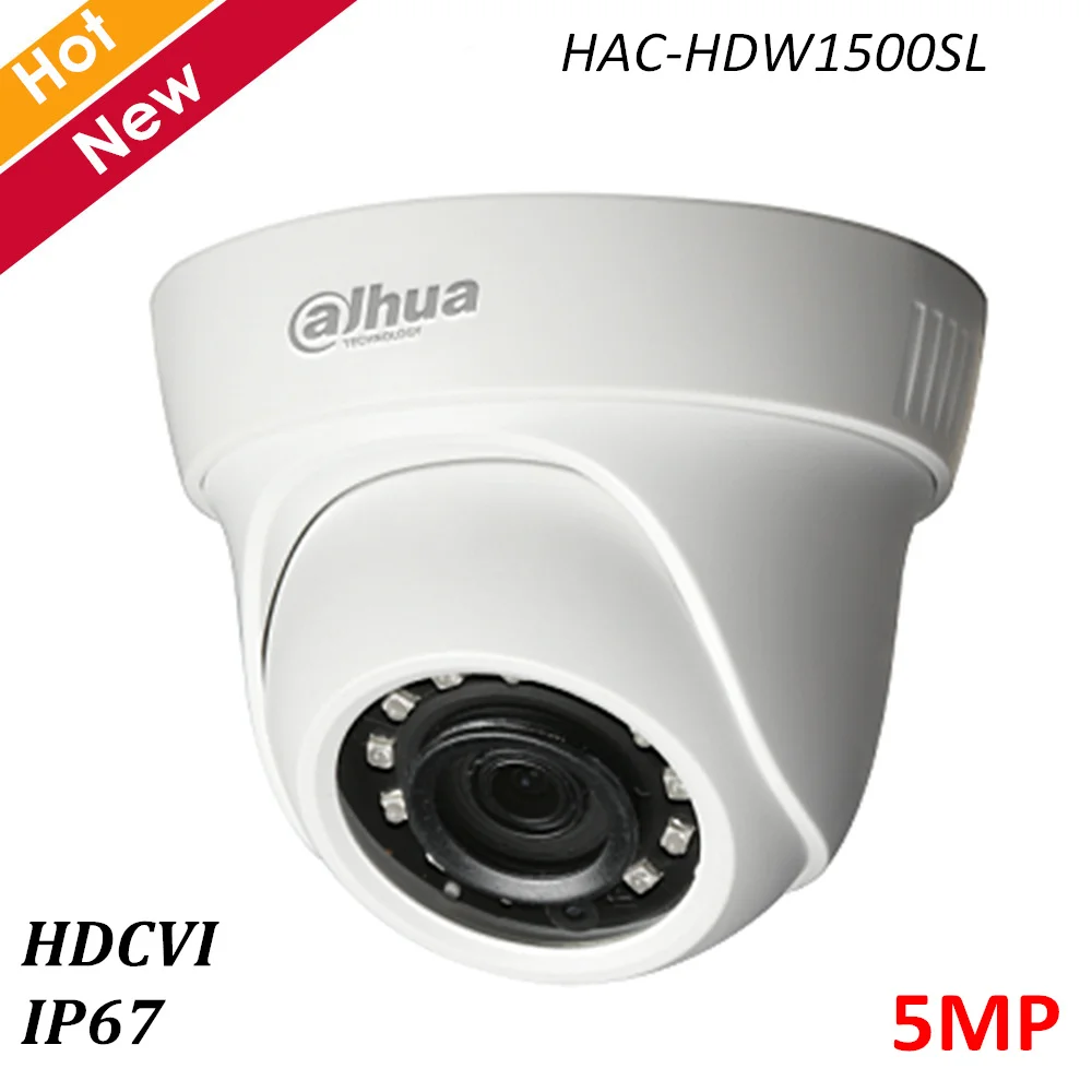 Dahua Lite Plus серия 5MP камера HDCVI HAC-HDW1500SL Smart IR 20 м 12 ИК светодиодов Водонепроницаемая IP67 камера видеонаблюдения