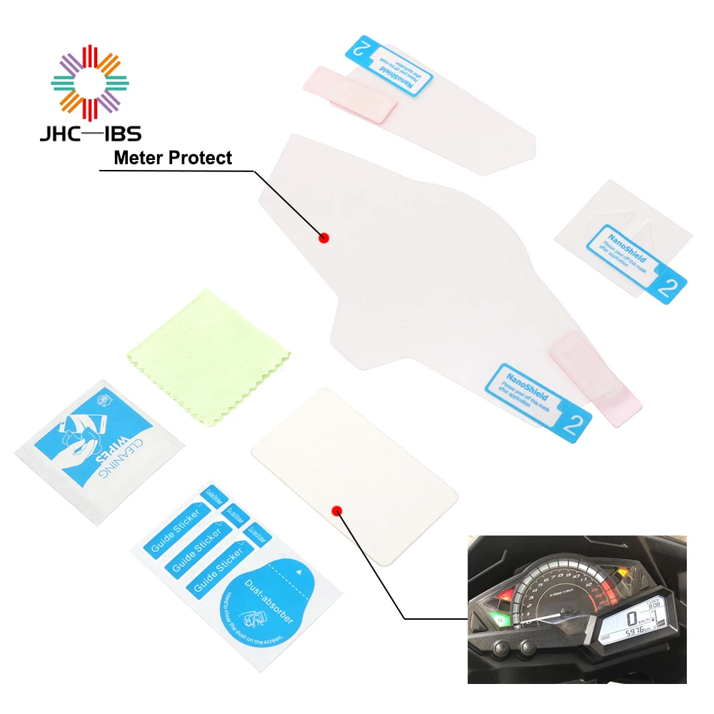 Пленка JHC для защиты экрана от царапин на приборной панели мотоцикла спидометра