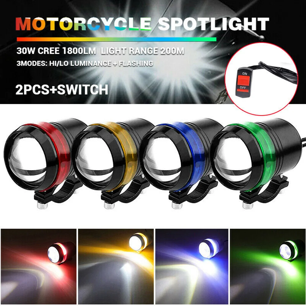 

Rustproof Angel Eye bulb High/low beam 2pcs Exterior With Switch Parts