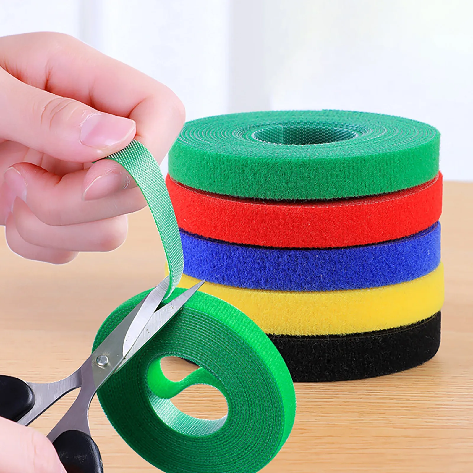 

5 Meter 10mm Black Magic Tape Velcros Self Adhesive Tape for Cable Tie Strip Strong Hooks Loops DIY Accessories Wiring Harness