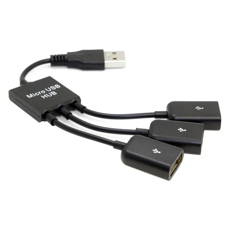 

USB 2.0 to 3 Ports Hub Cable Bus power For Laptop Macbook Notebook PC & Mouse & Flash Disk