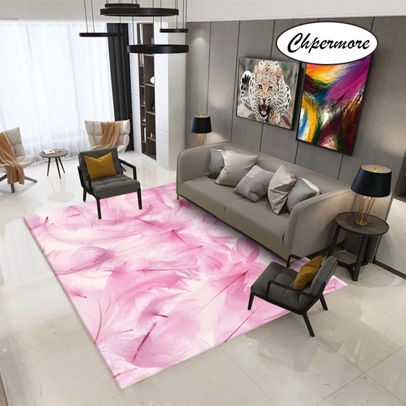 style 16 Chpermore животные мех павлин перо большие ковры перо украшения Татами Коврики Спальня дома Lving комната коврики - Цвет: style 16