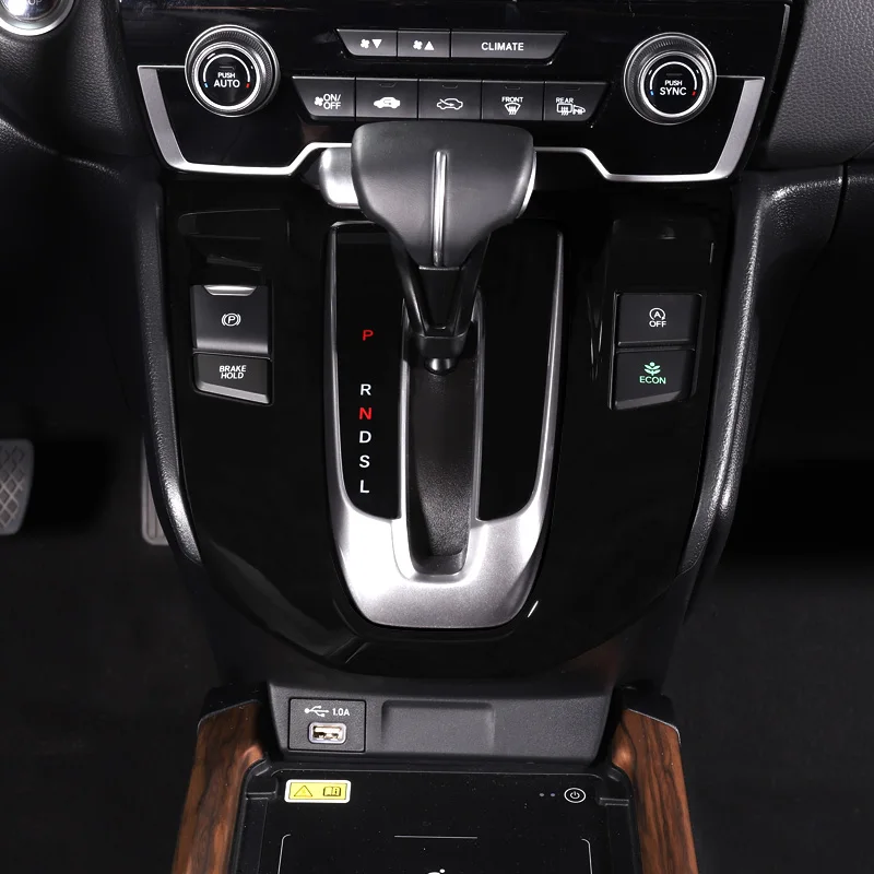 Stuffed fur gear box control operation panel decoration modification accessories for Honda crv CR-V 2017 18 2019 2020 2021 | Автомобили и