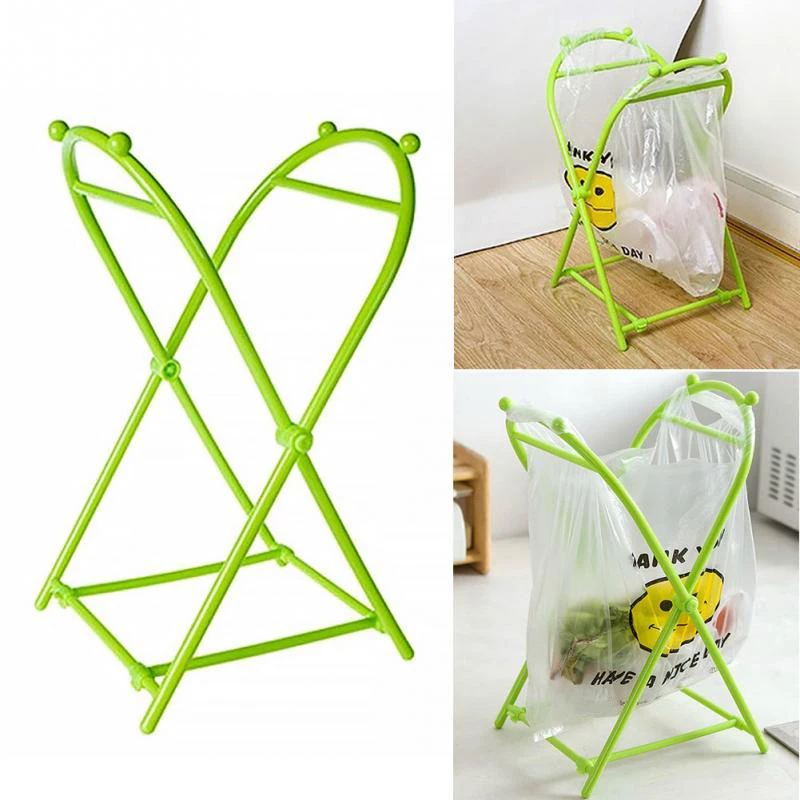 Складной напольный пластиковый стеллаж для мусора типа X|Подставки хранения и