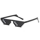 68 бит бандит жизни солнцезащитные очки неровной Для мужчин Для женщин Для мужчин Брендовые очки для вечеринки мозаика UV400 Винтаж очки унисекс подарок игрушечные очки