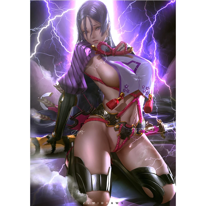 

Anime Sexy Girl Raimitsu Lancer Canvas Posters and Prints Custom Wall Art Hanging Pictures Home Decoration Paintings for Room