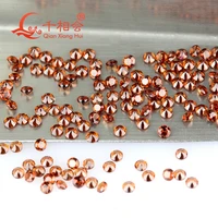 1 3mm round shape natural mozambique orange red garnet stone diy decoration jewelry accessories wholesale loose gemstone