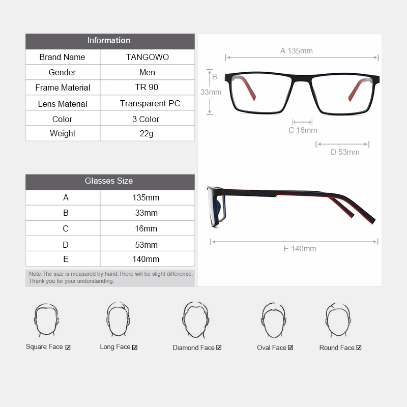 Мужские ретро очки TANGOWO винтажные стильные TR90 по рецепту| |