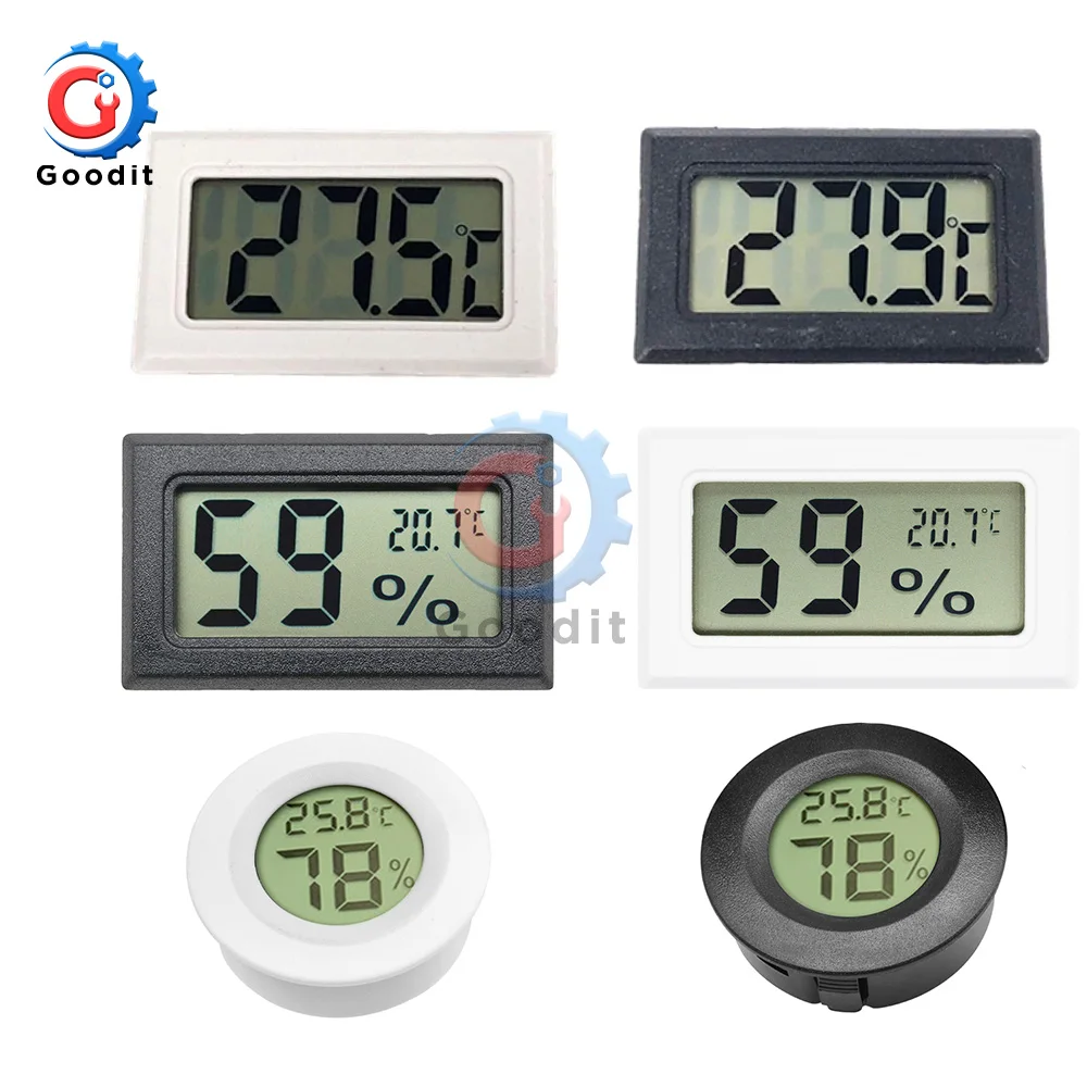 Mini Digital LCD Indoor Convenient Temperature Sensor Humidity Meter Thermometer Hygrometer Gauge indoor outdoor LCD Digital