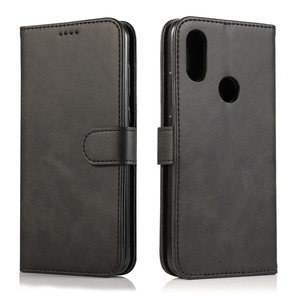 Black Micgita бизнес кожаный чехол для Xiaomi Redmi Note 7 Note 8 Pro держатель для фото флип-бумажник чехол для Xiaomi Redmi 7A - Цвет: Black