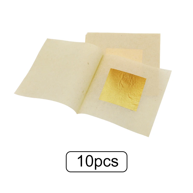 

Small Size Edible Gold Foil Cake Decoration Steak Gold Paper Gold Slice Cooking Beverage Food Dessert Gold Foil Free Bamboo Clip