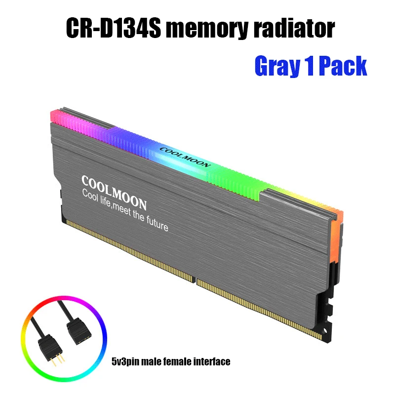Жилет памяти Coolmoon RGB RAM теплоотвод 5В 3Pin ARGB MB SYNC CM-RA1 | Компьютеры и офис