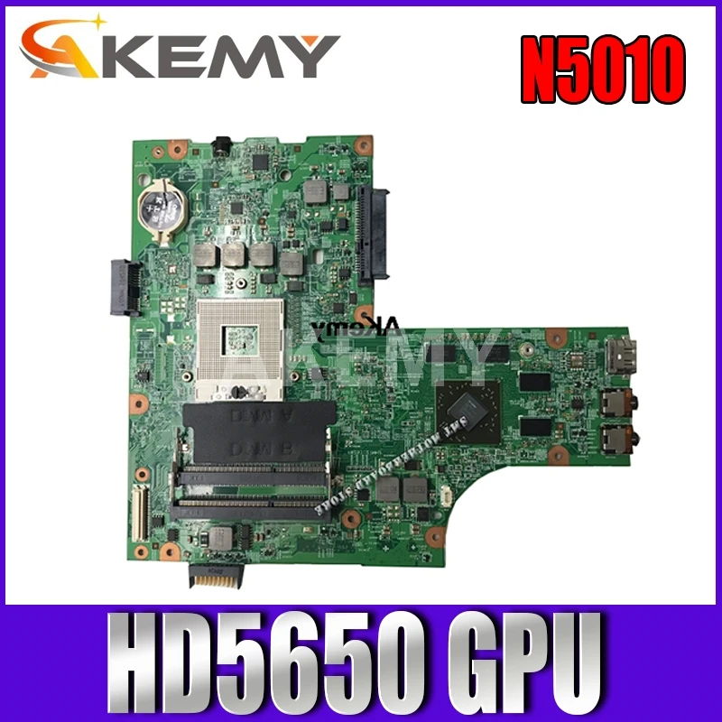 

09909-1 For DELL inspiron N5010 CN-0VX53T CN-052F31 09909-1 48.4HH01.011 HM57 HD5650 GPU original Test motherboard