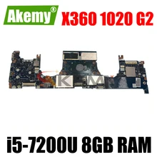 For HP EliteBook X360 1020 G2 Laptop Motherboard With i5-7200U CPU 8GB RAM L14940-601 6050A2895901-MB-A01