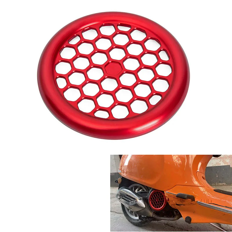 

Алюминиевый протектор двигателя для мотоцикла CNC, защита вентилятора радиатора для Vespa Sprint Primavera LX LXV S 150 125, детали