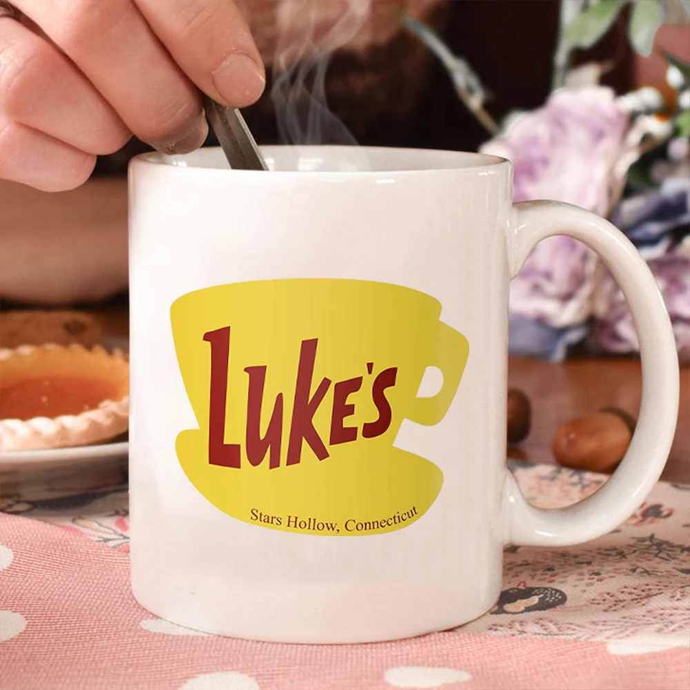 Luke 'S Diner แก้วดาว Hollow Connecticut เกียร์ Gilmore Girls แรงบันดาลใจแก้ว Lukes Diner ถ้วย Luke 'S Diner แก้วกาแฟพัดลมของขวัญ