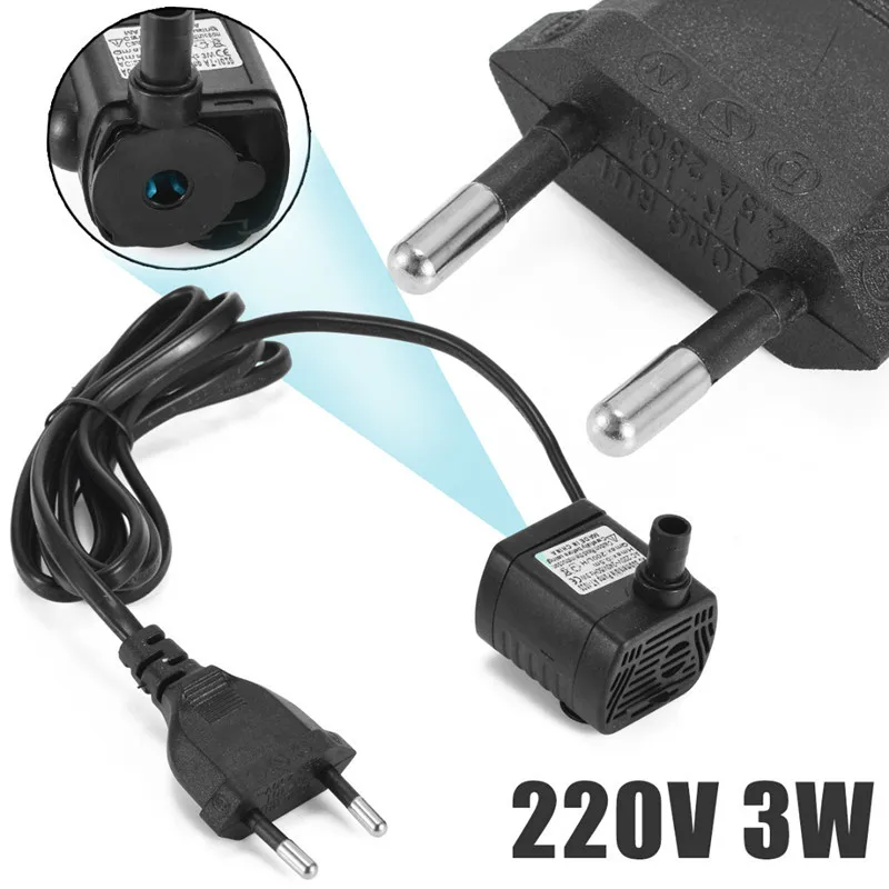 Профессиональный аквариумный вертикальный боковой водяной насос 3 Вт | Дом и сад